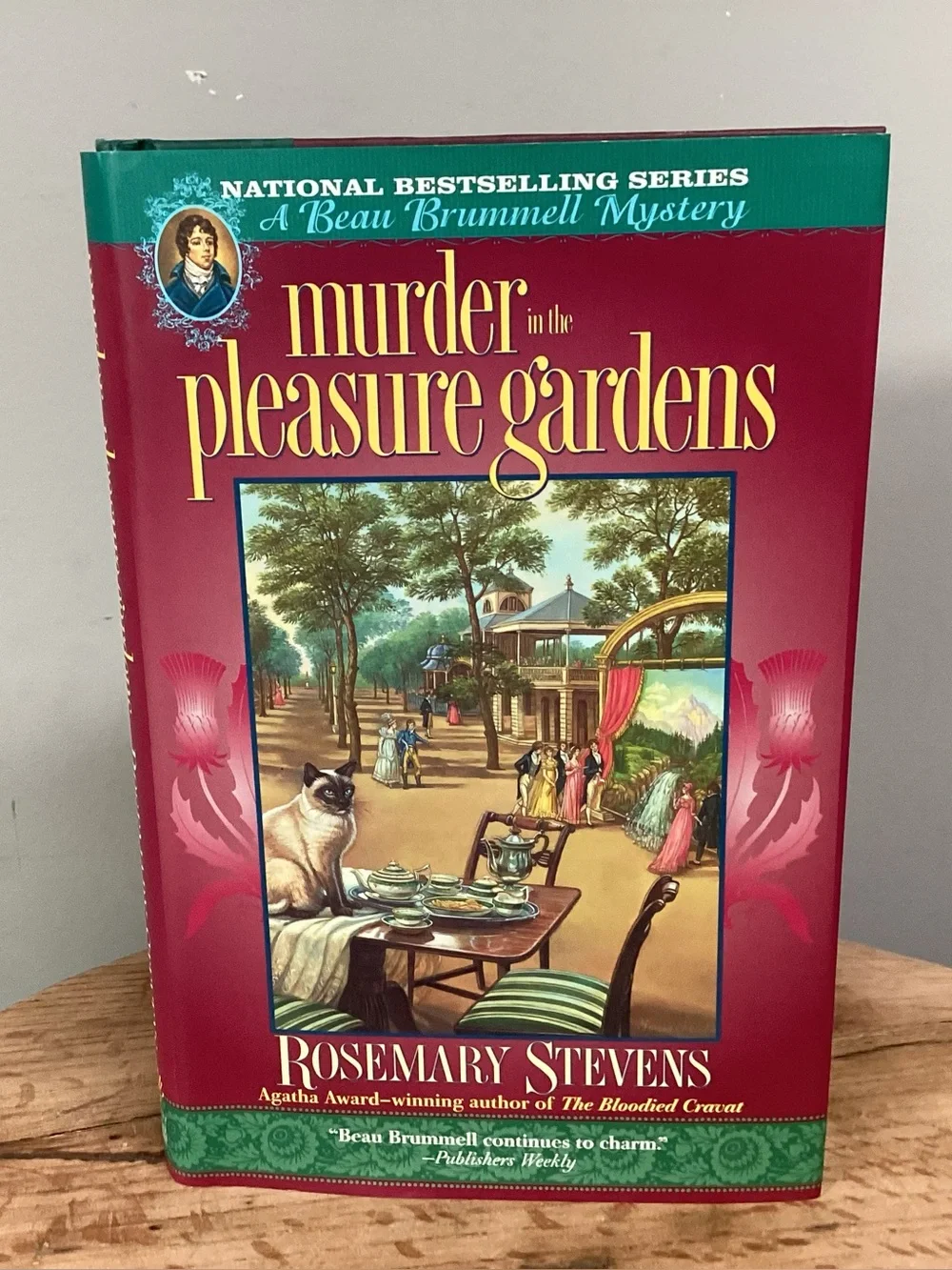 🟢 Vintage - Murder in the Pleasure Gardens by Rosemary Stevens - Hardback